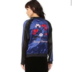Opening Ceremony Reversible Silk Bomber Sz Small